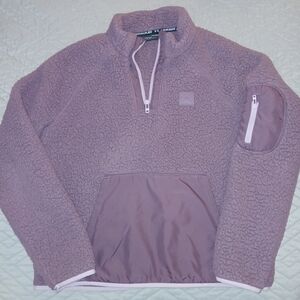 Under Armour Lavender Sherpa Quarter-Zip Sz M VGUC